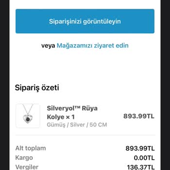 Silveryol Sipariş Ürün Verilmemesi Ve İlgilenilmemesi