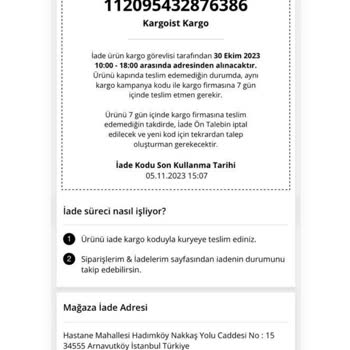 Kargoist İade Kargomu Firmaya Ulaştırmadı