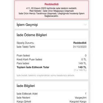 Kargoist İade Kargomu Firmaya Ulaştırmadı