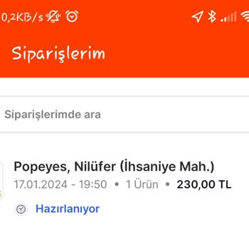Migros Yemek Bursa Popeyes İhsaniye'den Geciken Sipariş Ve Desteksizlik