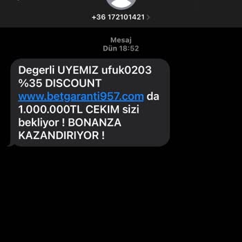 Betgaranti Mesajla Sürekli Rahatsız Ediyor