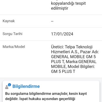 General Mobile Telefon Tamiri Sonrası IMEI Sorunu