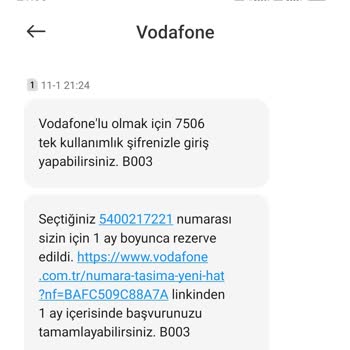 Vodafone 540 Lı Numarayla İmtihanımız