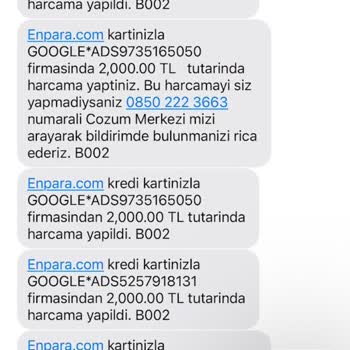 Kredi Kartımdan İzinsiz Google Ads Çekimi!