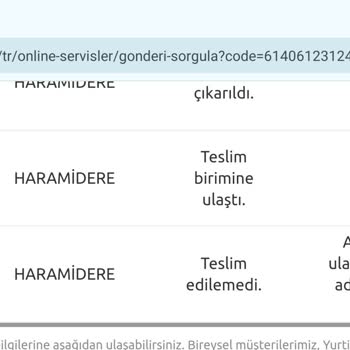 Yurtiçi Kargo Adresime Geldi Gösterip Gelmeyen Kargo