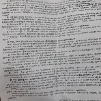 Milli Eğitim Bakanlığı (MEB) Anaokulunun Sonradan Aidat Talebi