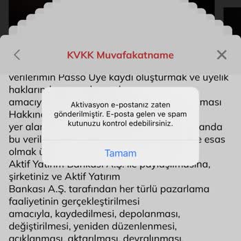 Passo Uygulamasına Giriş Yapamıyorum