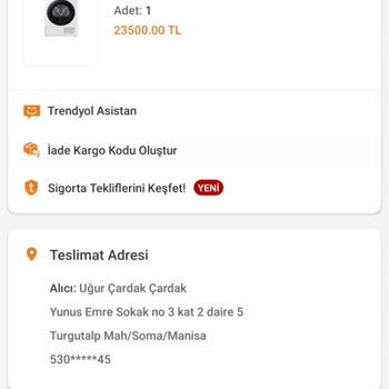 Trendyol Adres Yanlış Deldiler Fakat Adresim Doğruydu