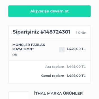 Shopier Global Brands Adlı Firmanın Değişimle İlgilenmemi