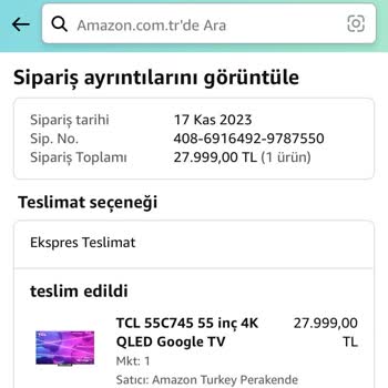 Amazon.com.tr Fiyat Farkı İadesi