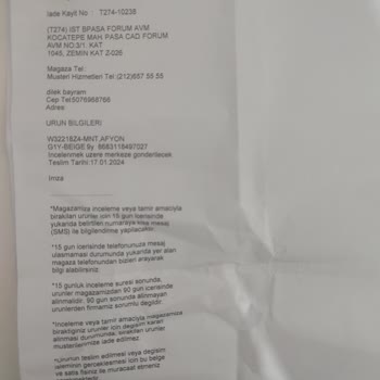 LCW Mağazacılık Hiz. Tic. A. Ş Temizliği Allah'a Havale Edilen Mont