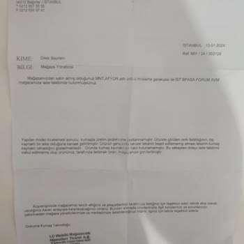 LCW Mağazacılık Hiz. Tic. A. Ş Temizliği Allah'a Havale Edilen Mont