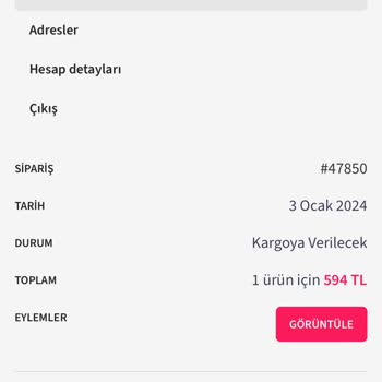 Ceyizsatinal.com Ürünü Yollamıyor