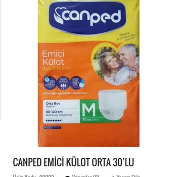 Enindirimlisi.com Canped Emici Külot Teslimatı Hakkında Geri Dönüş Talebi