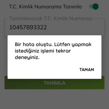 Passolig Tanımlama Hatası