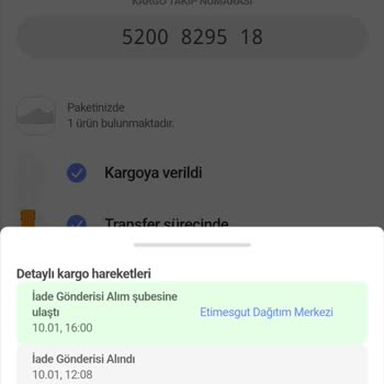 Hepsijet Benden İade Aldığı Kargoyu Firmaya Teslim Etmiyor