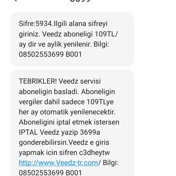 Türk Telekom İzinsiz Veedz Üyeliği