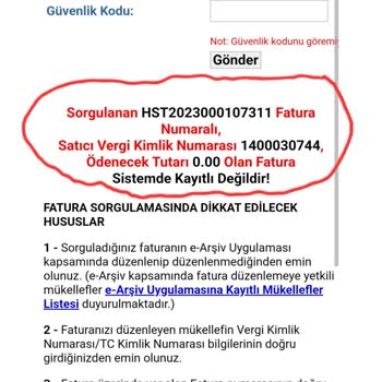 Özel Bandırma Royal Hastanesi İbraz Edilemeyen E Fatura