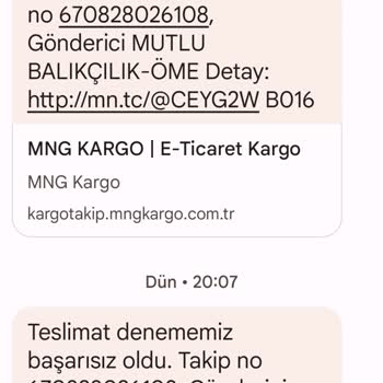 MNG Kargo Gemlik Şubesi Teslimat Sorunu