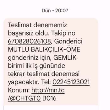 MNG Kargo Gemlik Şubesi Teslimat Sorunu