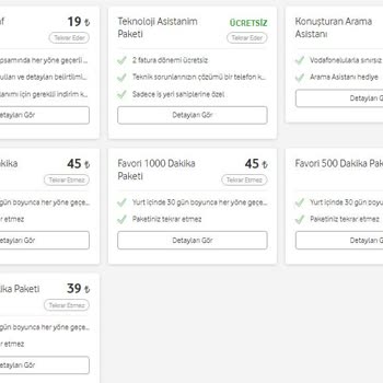 Vodafone Dakika Paketlerini Satıştan Kaldırdı