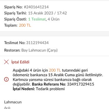 Trendyol Şikayet Para İadesi Yapılmadı