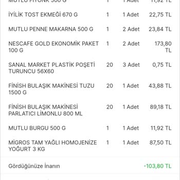 Migros Alacağına Şahin, Borcuna Kargasın!