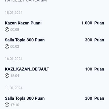 Paycell Kazanılan Puanın Verilmemiş Olması