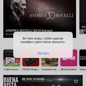 Passolig App Hata Oluştu