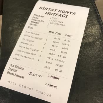 Birtat Konya Mutfağı Çok Kötü Ve Çok Pahalı