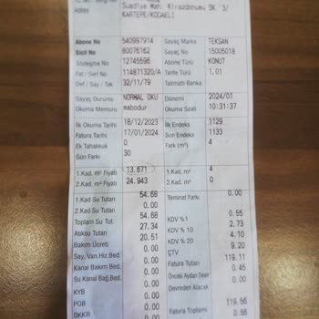 Kocaeli Büyükşehir Belediyesi Fatura Da Haksız Kazanç