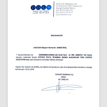 Garanti Bankası Sisteminizdeki Hatadan Dolayı Önüme Borç Çıkıyor