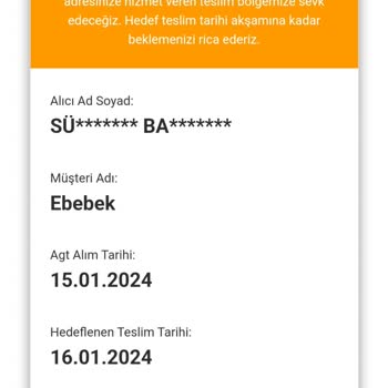 AGT Kurye (aynigunteslim.com) Sorumsuzluğu!