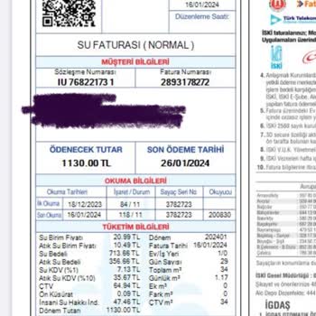 İSKİ, İBB Su Faturası