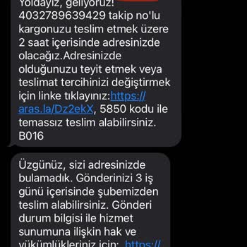 Aras Kargo Darıca Şubesi Çalışanları Hatalı İş Yapıyor