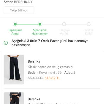 Bershka Kargo Ve Stok Sorunu