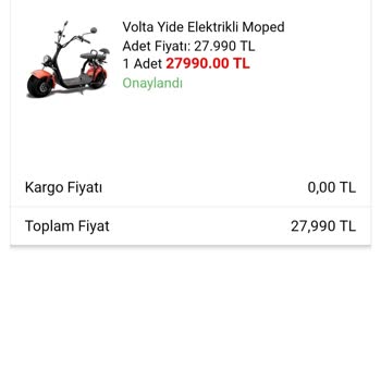 Volta Teslimat Sıkıntı Çekiyorum