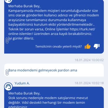 TurkNet Kurulum Ve Modem Yok