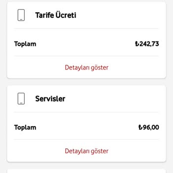 Vodafone Faturam Fazla Geldi