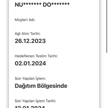 AGT Kargo Pişmanlıktır Bir Buçuk Ay Kargom Gelmedi