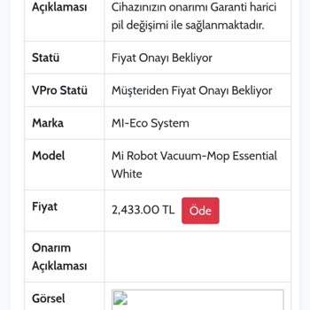 Garantisi Devam Eden Cihazın Onarımı İçin Ücret İsteyen Ouno Servis