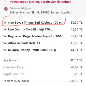 Yemeksepeti Market Müşteri Hizmetlerine Ulaşamıyorum