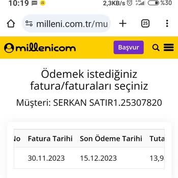 Milleni.com Haksiz Fatura