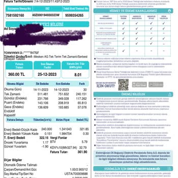 CK Boğaziçi Elektrik Ck Elektrik Faturası Yüksekliği Ve Aradaki Yüksek Fiyat Farkı