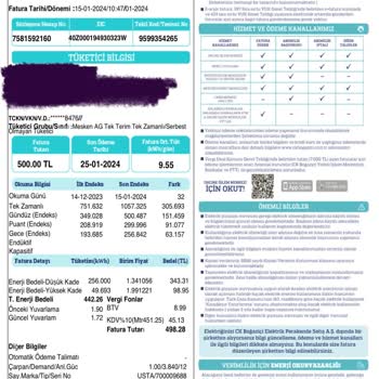 CK Boğaziçi Elektrik Ck Elektrik Faturası Yüksekliği Ve Aradaki Yüksek Fiyat Farkı