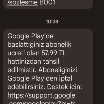 Google Play'den Faturama Para Yansıtılıyor