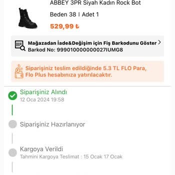 FLO Ayakkabı FLO Kargo Sıkıntısı