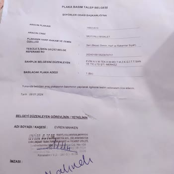 Bursa Şoförler Odası Karacabey Şoförler Odası - Plaka Sorunu