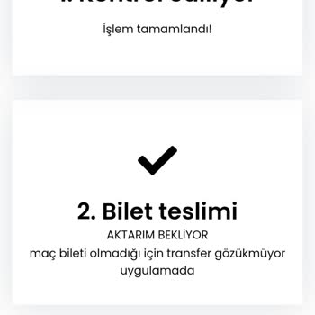 Bilet Al Sat Bilet Aktarımı Yapılmadı