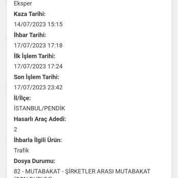 Sompo Japan Sigorta Araç Değer Kaybı İçin Uzun Süre Bekletmesi